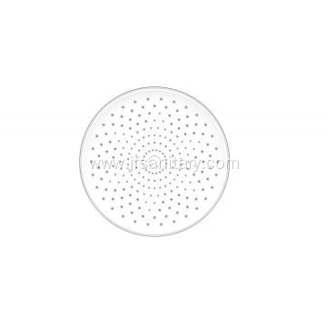 White Single Function ABS Overhead Shower Heads